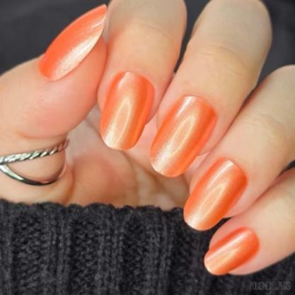 Maniology - Satin Slumber: Pillow Talk (P175) - Coral Smooth Metallic - Nail Lacquer at Beyond Polish