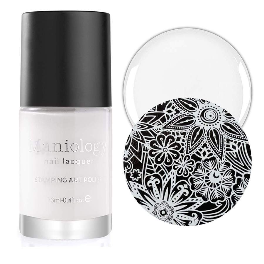 Maniology - Stamping Nail Polish - Black & White Duo - Nail Lacquer at Beyond Polish