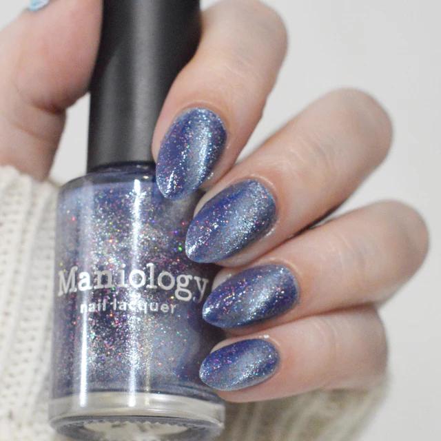 Maniology - Stamping Nail Polish - Flower Basket: Morning Glory (P193) - Periwinkle Magnetic Nail Polish - Nail Lacquer at Beyond Polish