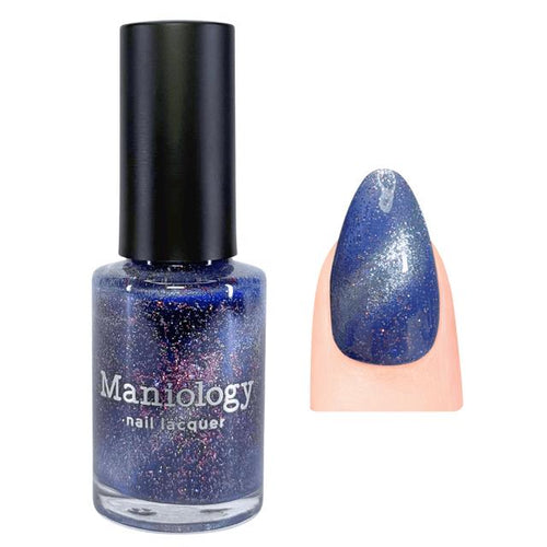 Maniology - Stamping Nail Polish - Flower Basket: Morning Glory (P193) - Periwinkle Magnetic Nail Polish