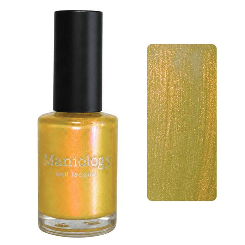 Maniology - Stamping Nail Polish - Happy Hour: Lemon Drop (P196) Yellow Duochrome Shimmer Polish
