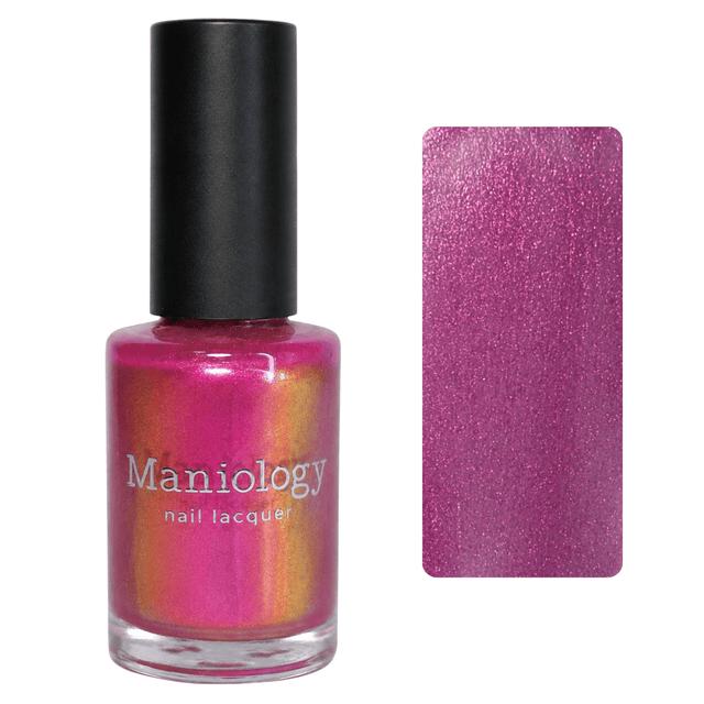 Maniology - Stamping Nail Polish - Happy Hour: Lychee-Tini (P197) Pink Duochrome Shimmer Polish - Nail Lacquer at Beyond Polish