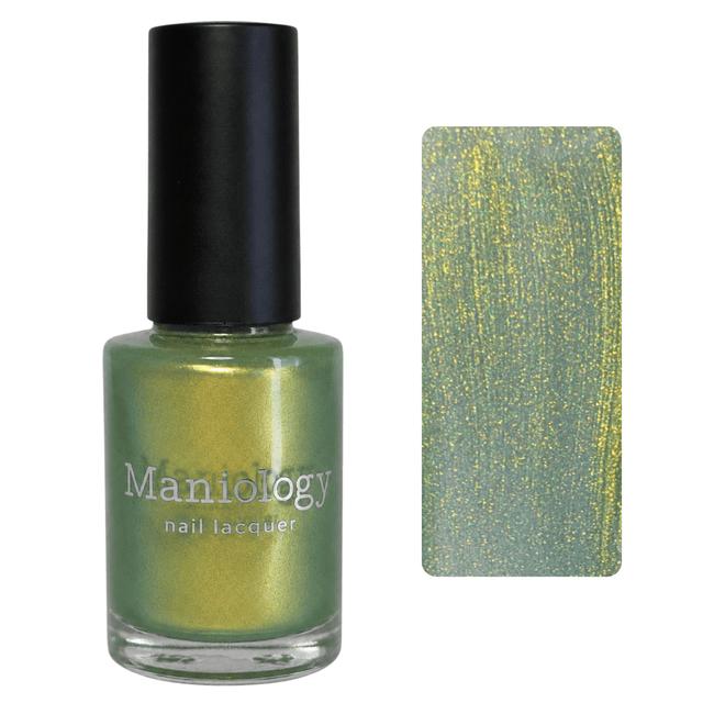 Maniology - Stamping Nail Polish - Happy Hour: Midori Sour (P198) Green Duochrome Shimmer Polish - Nail Lacquer at Beyond Polish