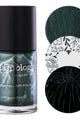 Maniology - Stamping Nail Polish - Harvest Hues: Falling Leaves (B529) - Green Metallic - Nail Lacquer at Beyond Polish