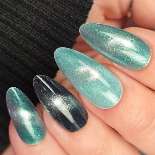 Maniology - Stamping Nail Polish - Light Blue Magnetic Shimmer - Freshwater (P195) - Nail Lacquer at Beyond Polish