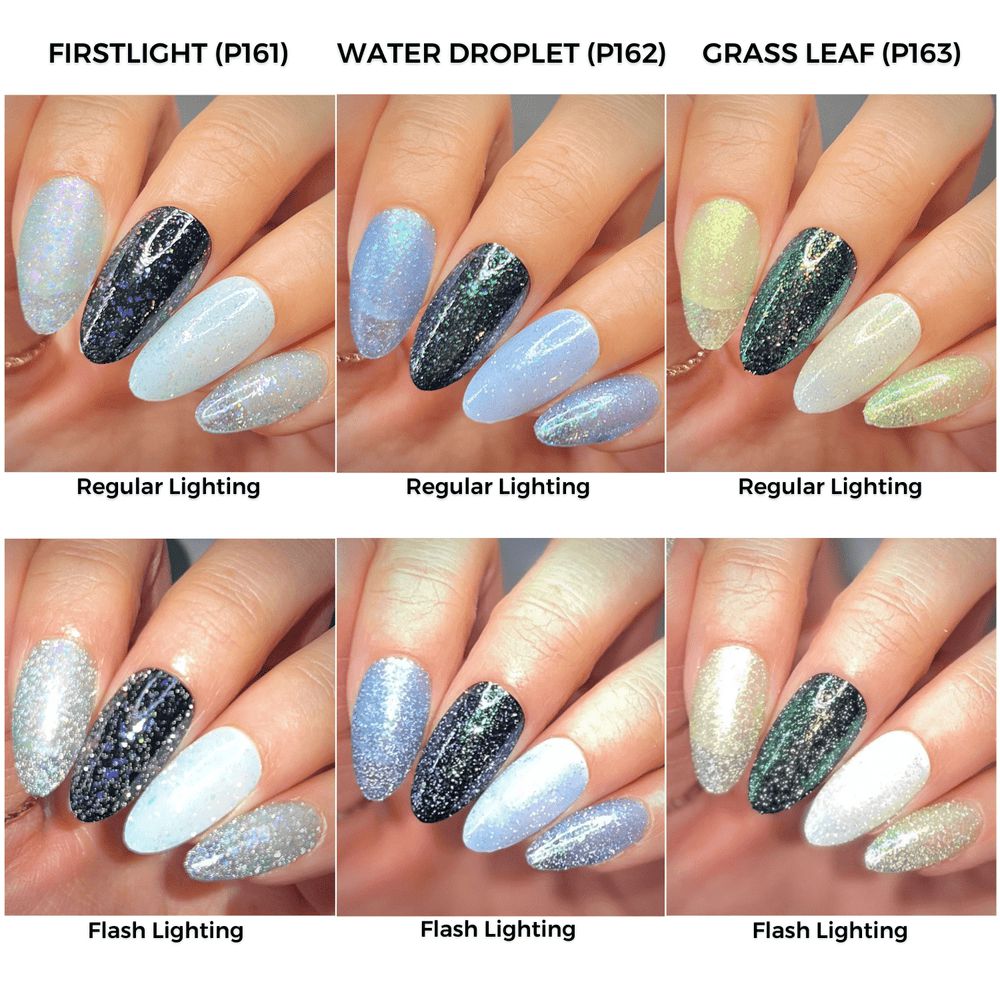 Maniology - Stamping Nail Polish - Morning Dew: 3-Piece Flakies Jelly With Reflective Glitter Nail Polish Set - Nail Lacquer at Beyond Polish