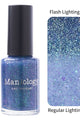 Maniology - Stamping Nail Polish - Morning Dew: Water Droplet - Blue Flakies Jelly Nail Polish With Reflective Glitter - Nail Lacquer at Beyond Polish