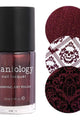 Maniology - Stamping Nail Polish - Nightshade: Velvetine (B527) - Maroon Red With Gold Shimmer - Nail Lacquer at Beyond Polish