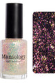 Maniology - Stamping Nail Polish - Ocean Crush: Deep Dive - Iridescent Green/Pink Jelly Flakies - Nail Lacquer at Beyond Polish