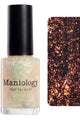 Maniology - Stamping Nail Polish - Ocean Crush: Ripple - Iridescent Orange/Gold Jelly Flakies - Nail Lacquer at Beyond Polish