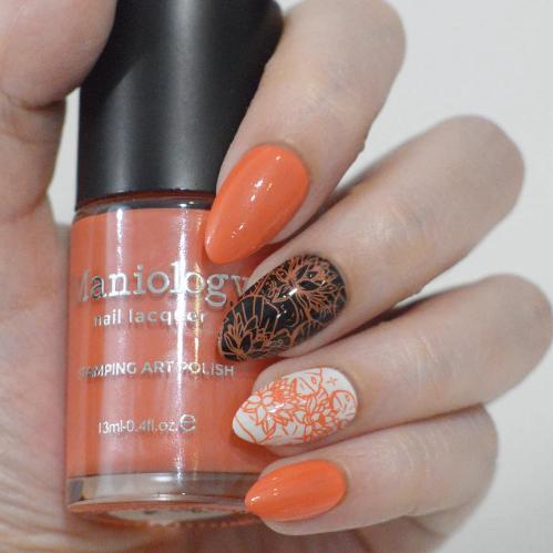 Maniology - Stamping Nail Polish - Orange Pearl - Koi (B581) - Nail Lacquer at Beyond Polish