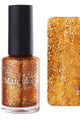 Maniology - Stamping Nail Polish - Rustic Charm: Amber Gleam (P168) - Orange with Silver Glitter Jellies - Nail Lacquer at Beyond Polish
