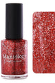 Maniology - Stamping Nail Polish - Rustic Charm: Ruby Glow (P170) - Red with Silver Glitter Jellies - Nail Lacquer at Beyond Polish