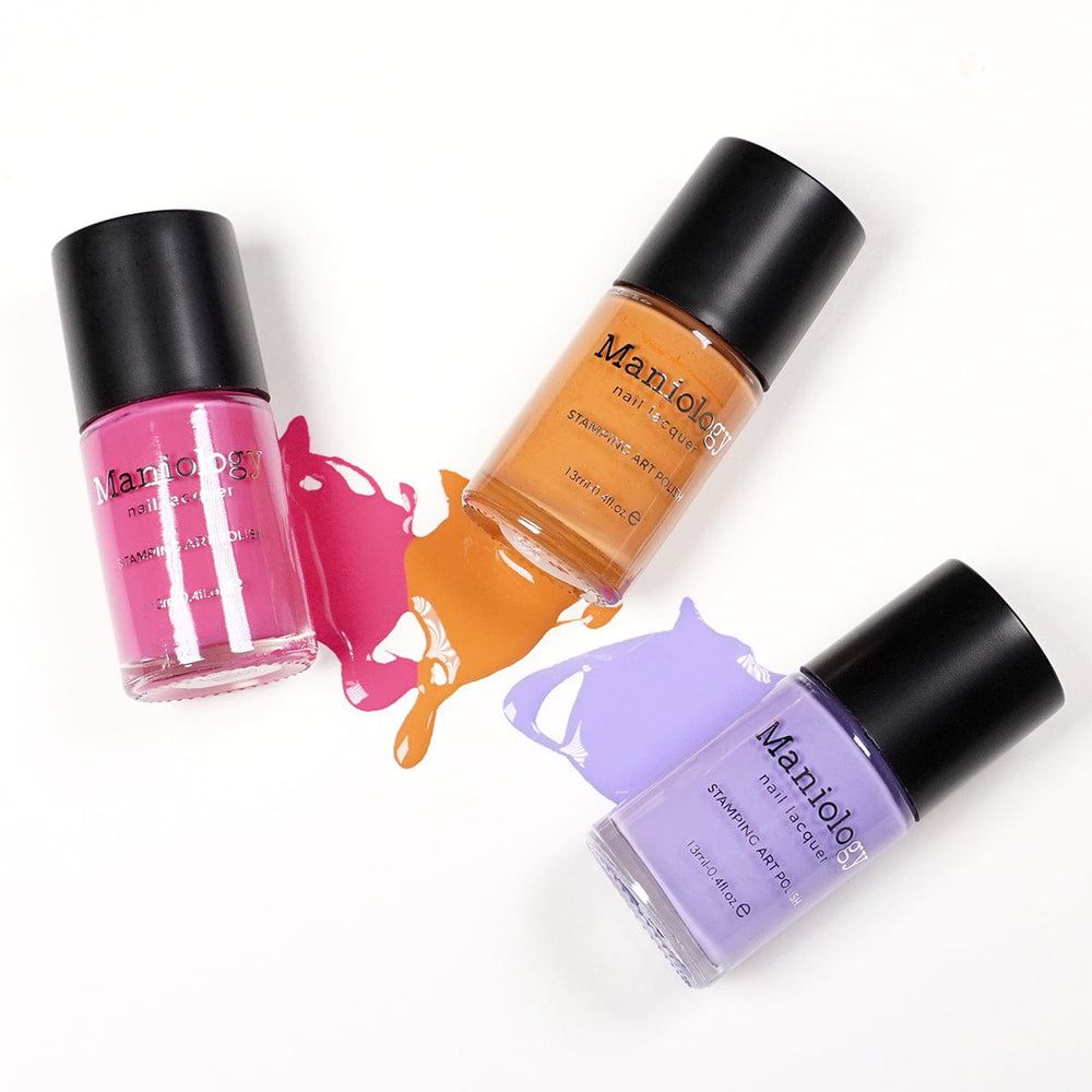 Maniology - Stamping Nail Polish - Sunshower: 3-Piece Cream Stamping Polish Set - Nail Lacquer at Beyond Polish