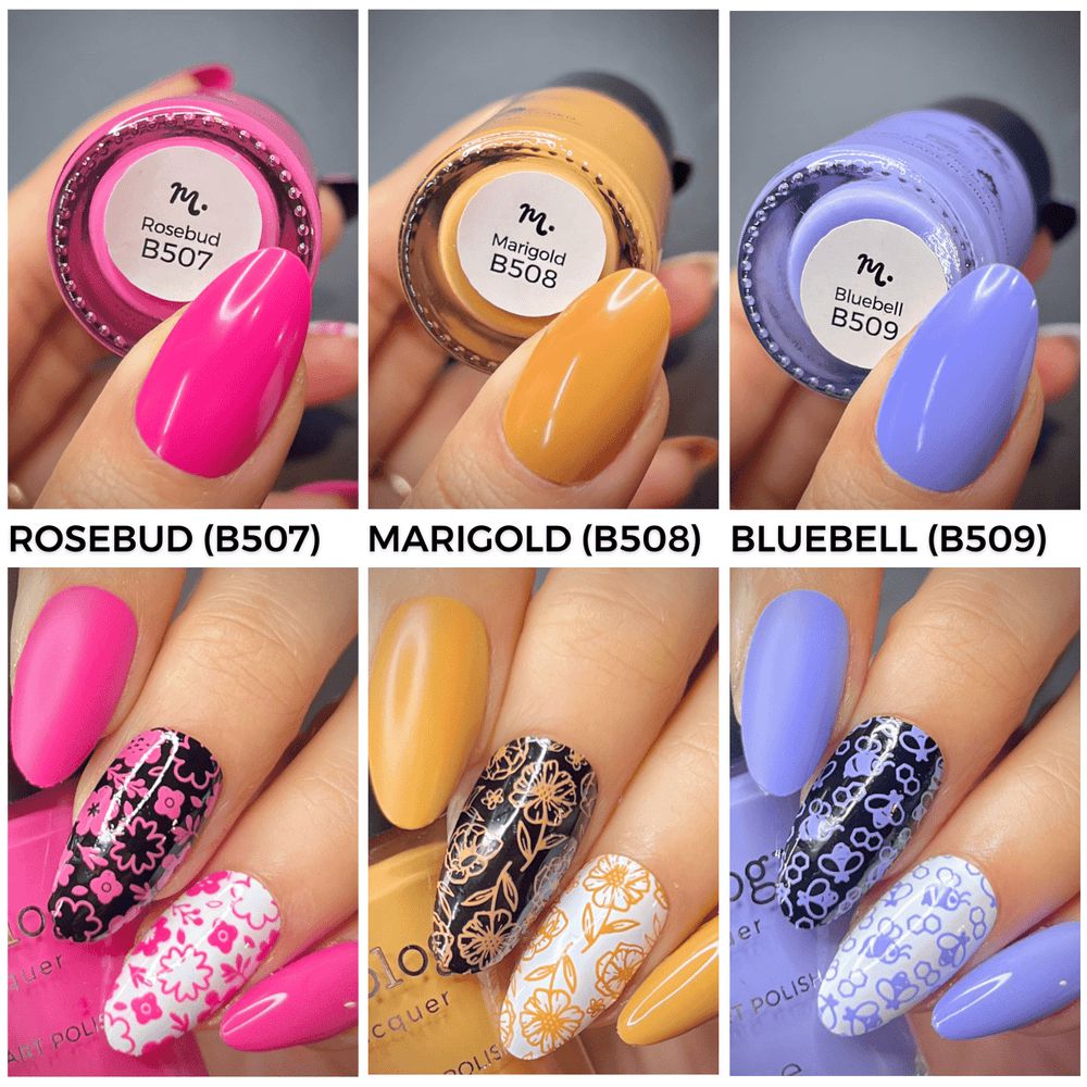 Maniology - Stamping Nail Polish - Sunshower: 3-Piece Cream Stamping Polish Set - Nail Lacquer at Beyond Polish