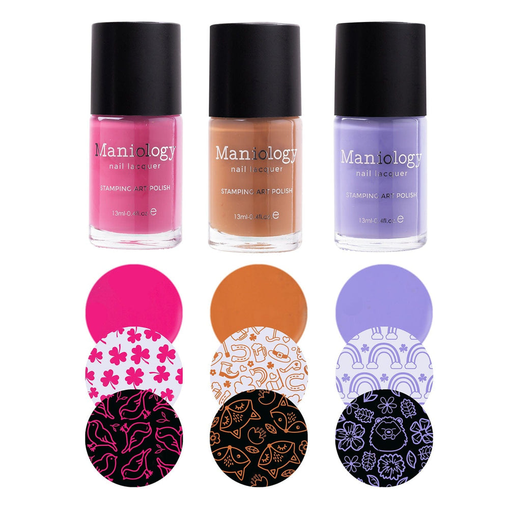 Maniology - Stamping Nail Polish - Sunshower: 3-Piece Cream Stamping Polish Set - Nail Lacquer at Beyond Polish
