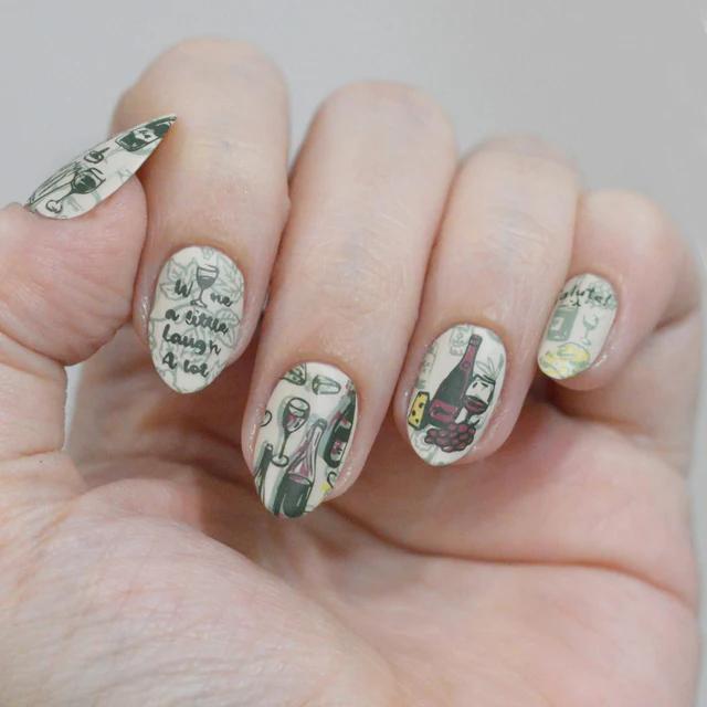 Maniology - Stamping Plate - Alla Salute (M714) - Nail Art at Beyond Polish