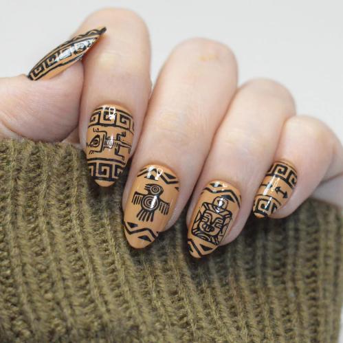 Maniology - Stamping Plate - Ancient Geometry #M695 - Nail Art at Beyond Polish