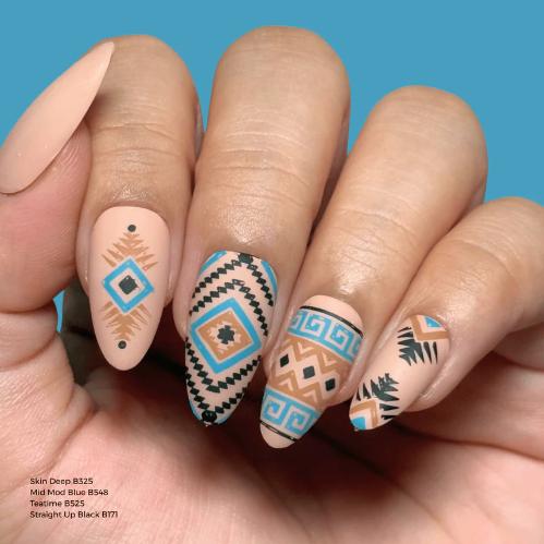 Maniology - Stamping Plate - Ancient Geometry #M695 - Nail Art at Beyond Polish