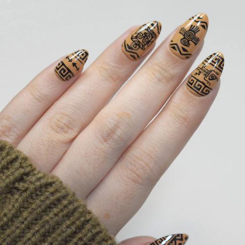 Maniology - Stamping Plate - Ancient Geometry #M695 - Nail Art at Beyond Polish