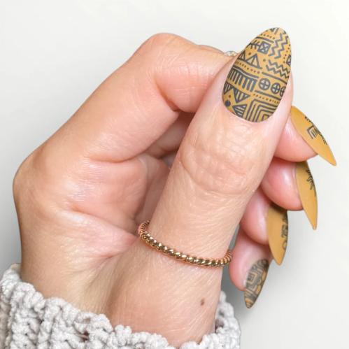 Maniology - Stamping Plate - Ancient Geometry #M695 - Nail Art at Beyond Polish