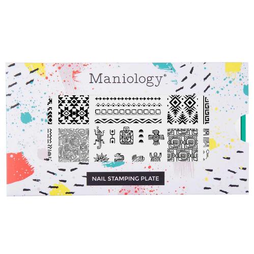 Maniology - Stamping Plate - Ancient Geometry #M695 - Nail Art at Beyond Polish