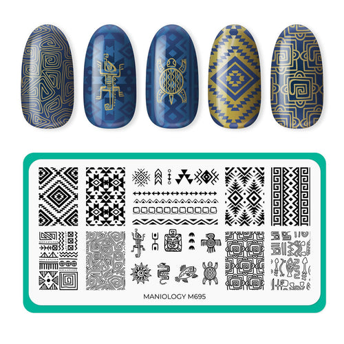 Maniology - Stamping Plate - Ancient Geometry #M695