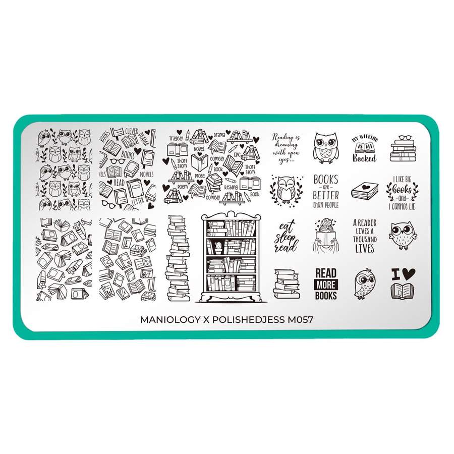 Maniology - Stamping Plate - Artist Collaboration: PolishedJess #M057 - Nail Art at Beyond Polish