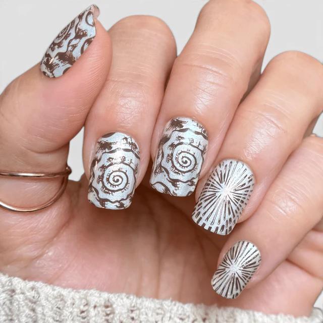 Maniology - Stamping Plate - Beachcomber (M706) - Nail Art at Beyond Polish