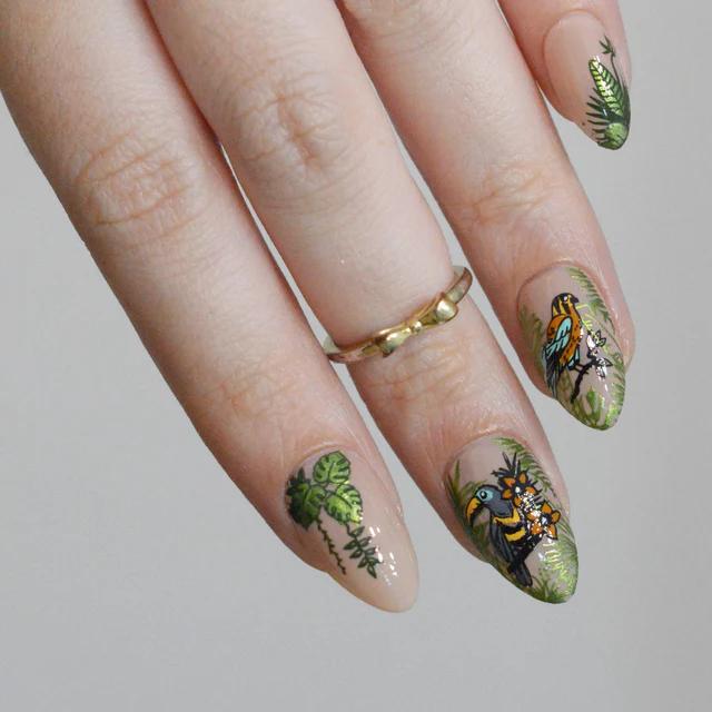 Maniology - Stamping Plate - Birds Of Paradise (M711) - Nail Art at Beyond Polish