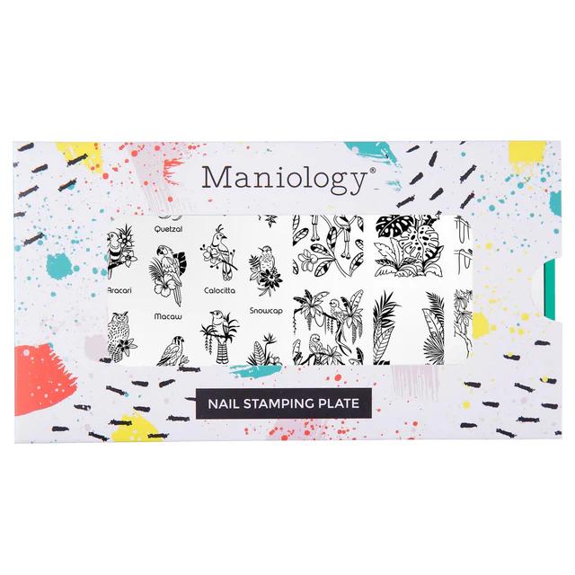 Maniology - Stamping Plate - Birds Of Paradise (M711) - Nail Art at Beyond Polish