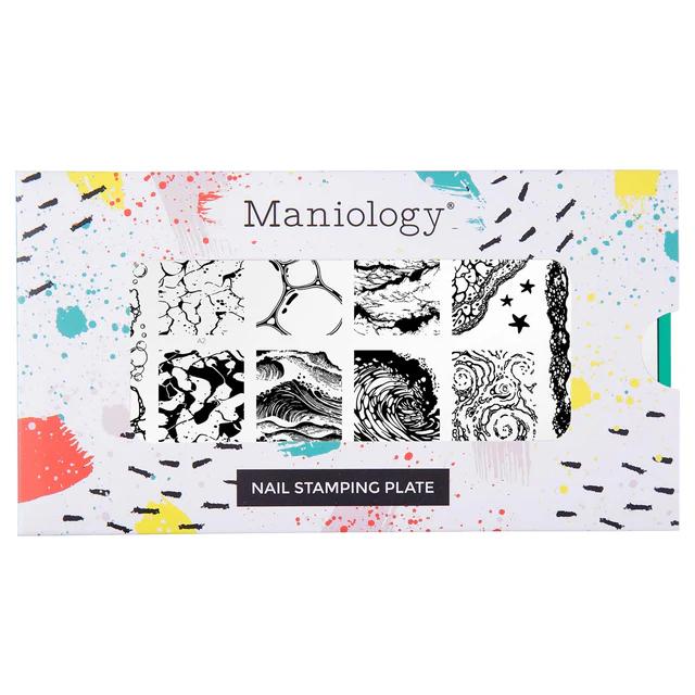 Maniology - Stamping Plate - Blue Coastlines (M704) - Nail Art at Beyond Polish