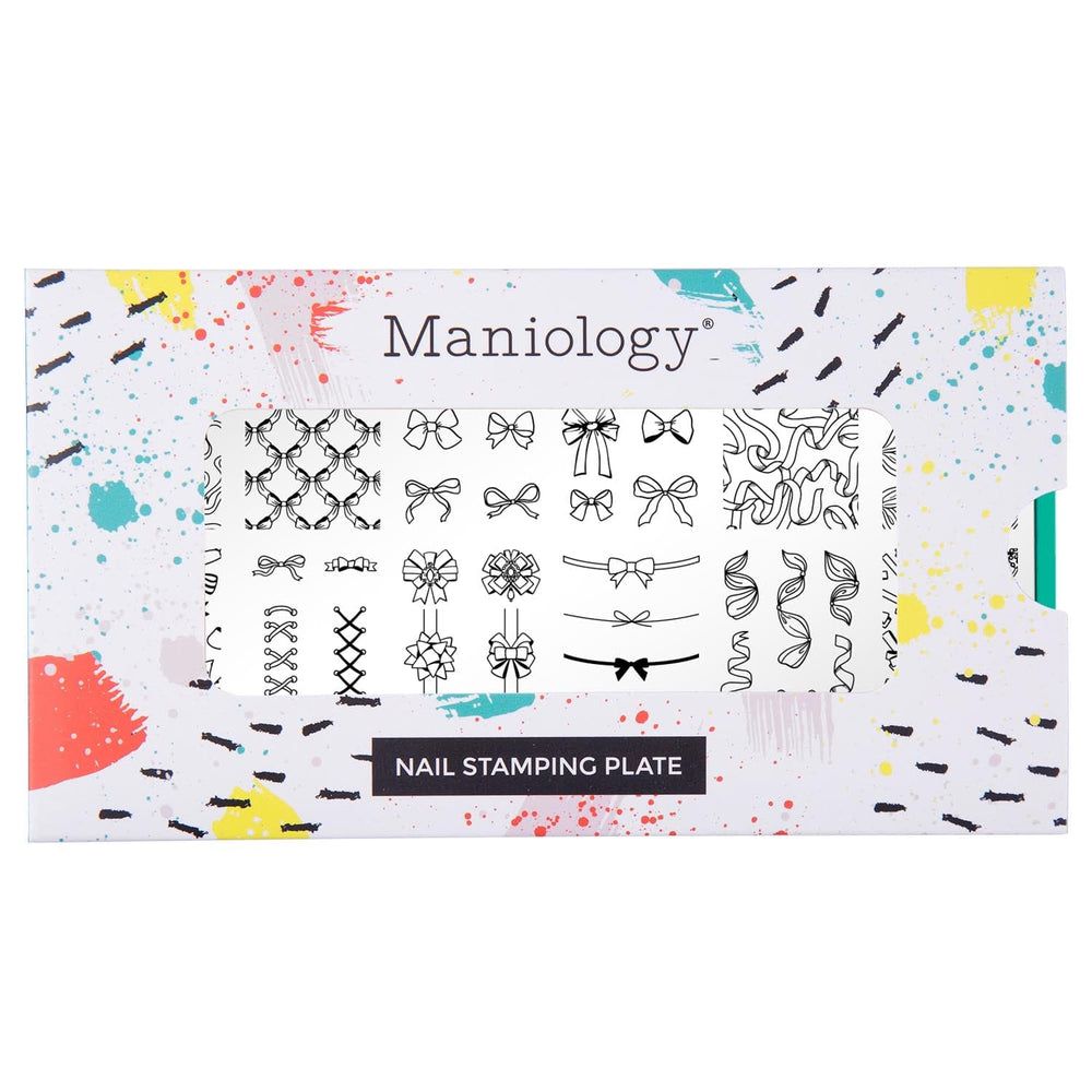 Maniology - Stamping Plate - Bows & Ribbons #M453 - Nail Art at Beyond Polish