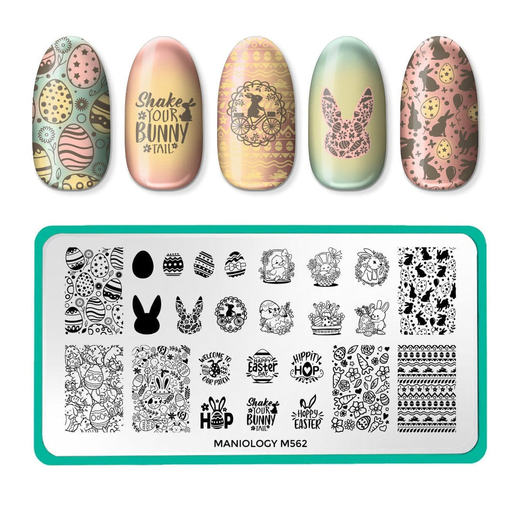 Maniology - Stamping Plate - Bunny Bliss (M562) - Nail Art at Beyond Polish