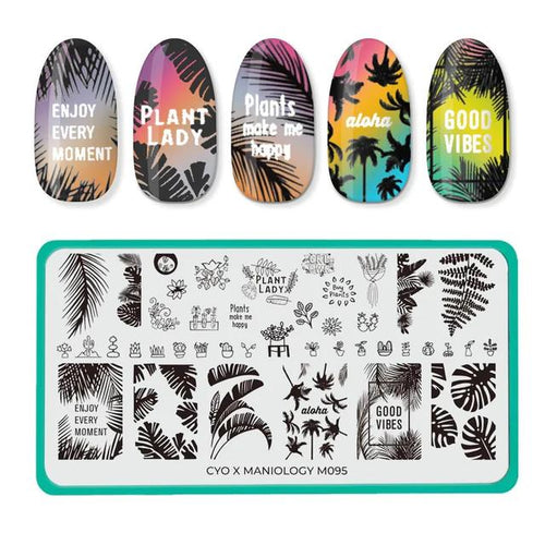 Maniology - Stamping Plate - CYO Design Contest 2019: Wave Your Palms #M095