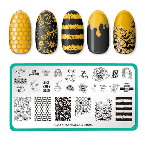 Maniology - Stamping Plate - CYO Design Contest: Bees #M093