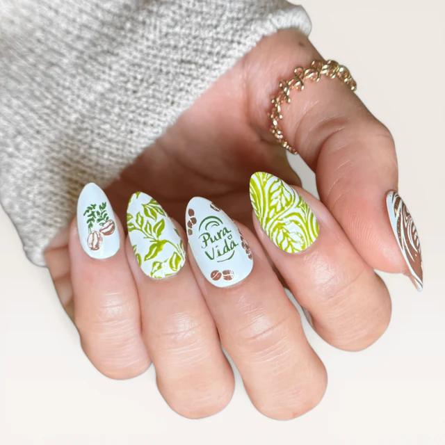 Maniology - Stamping Plate - Cafe Con Leche (M726) - Nail Art at Beyond Polish