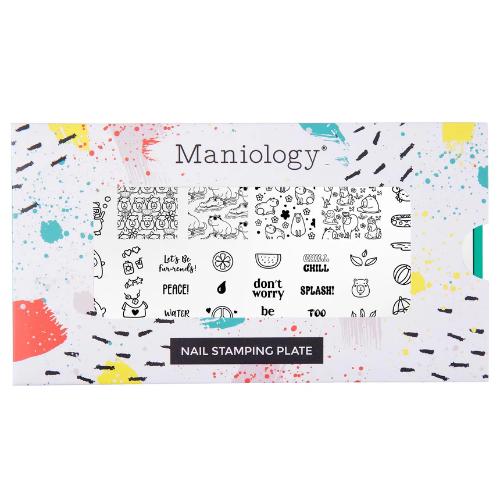 Maniology - Stamping Plate - Capy Chill #M694 - Nail Art at Beyond Polish