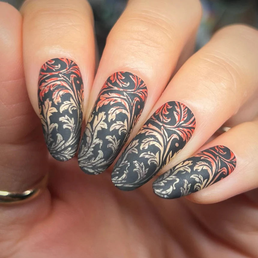 Maniology - Stamping Plate - Carved Motifs - M654 - Manicure & Pedicure Tools at Beyond Polish