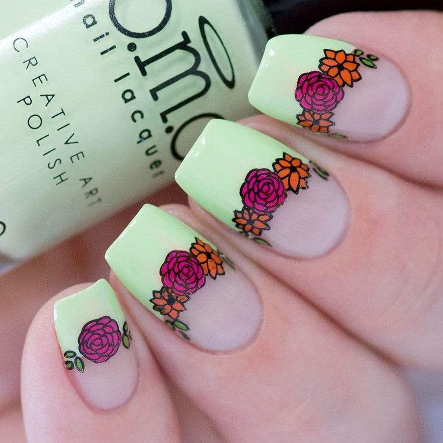 Maniology - Stamping Plate - Chic Peek: Flower Child #XL471 - Nail Art at Beyond Polish
