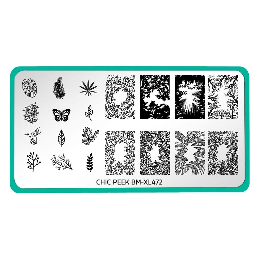 Maniology - Stamping Plate - Chic Peek: Forest Spirit #XL472 - Nail Art at Beyond Polish