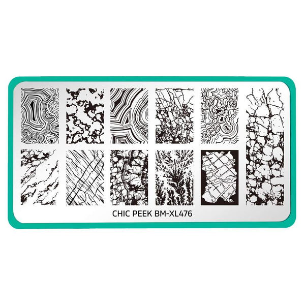Maniology - Stamping Plate - Chic Peek: Heart of Stone