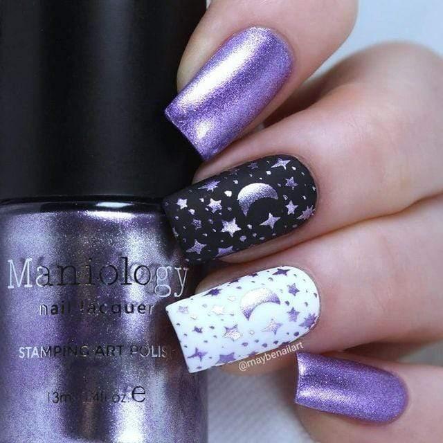 Maniology - Stamping Plate - Classic Beauty: Hearts + Stars #XL355 - Nail Art at Beyond Polish