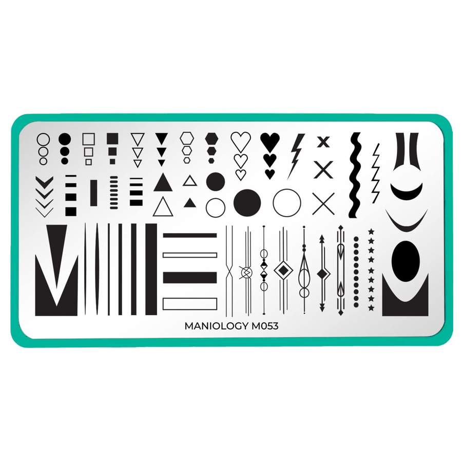 Maniology - Stamping Plate - Classique: Love Your Accent #M053 - Nail Art at Beyond Polish