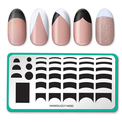 Maniology - Stamping Plate - Classique: Pardon My French French Tip #M052