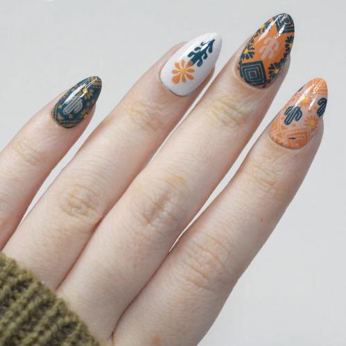 Maniology - Stamping Plate - Colorful Stories #M698 - Nail Art at Beyond Polish