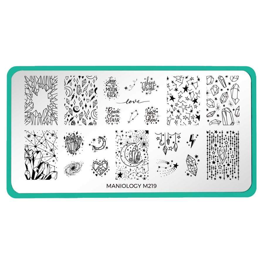 Maniology - Stamping Plate - Crystal Galaxy #M219 - Nail Art at Beyond Polish