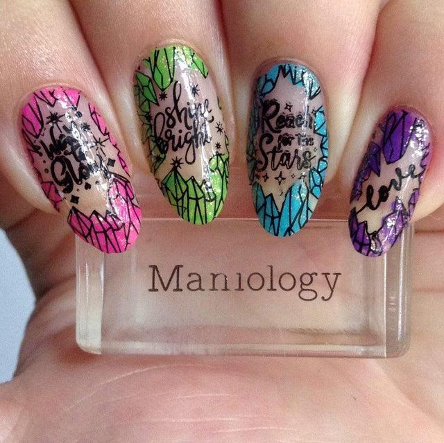 Maniology - Stamping Plate - Crystal Galaxy #M219 - Nail Art at Beyond Polish