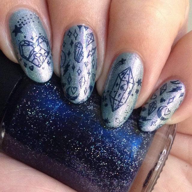 Maniology - Stamping Plate - Crystal Galaxy #M219 - Nail Art at Beyond Polish
