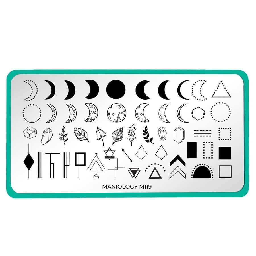 Maniology - Stamping Plate - Crystal Moon #M119 - Nail Art at Beyond Polish